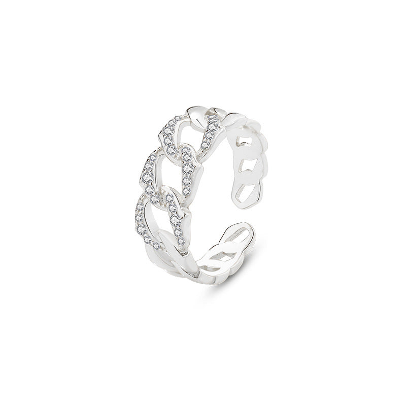 Sterling silver Cuban ring