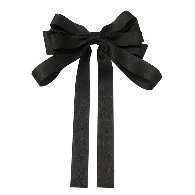 JuJumoose Big bow French black high-end hairpin