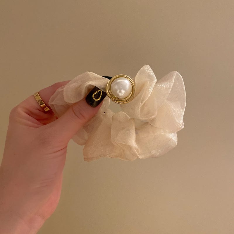 JuJumoose High-end organza pearl hair band