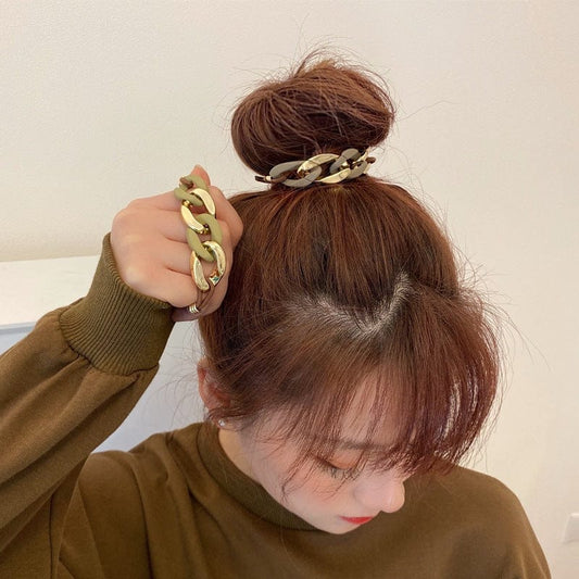 JuJumoose Korean gold chain rubber band