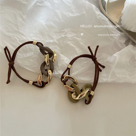 JuJumoose Korean gold chain rubber band