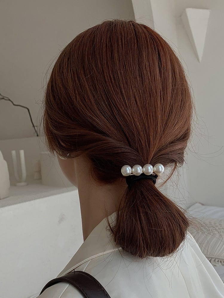 JuJumoose Korean simple pearl hair rope
