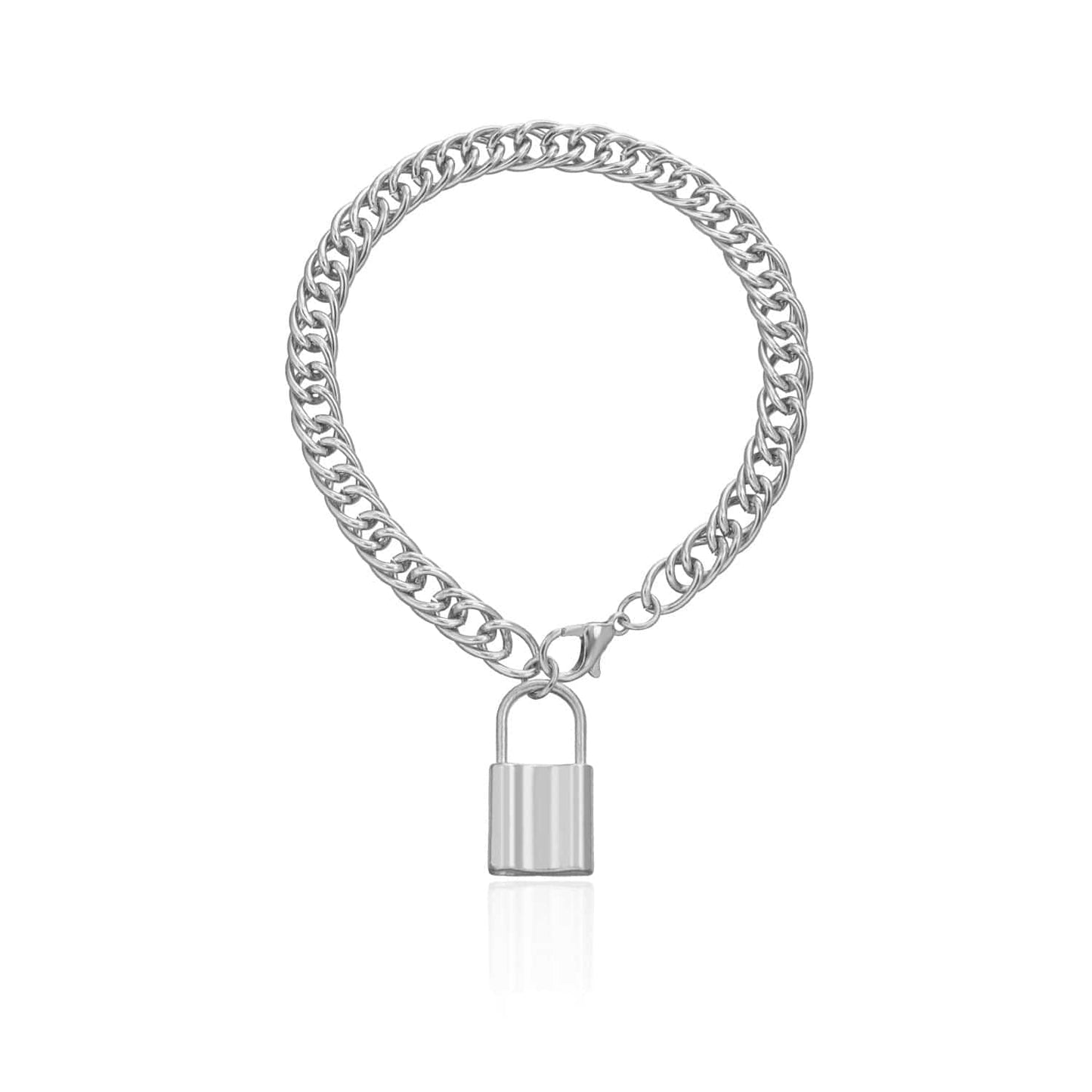 JuJumoose Retro geometric lock pendant anklets