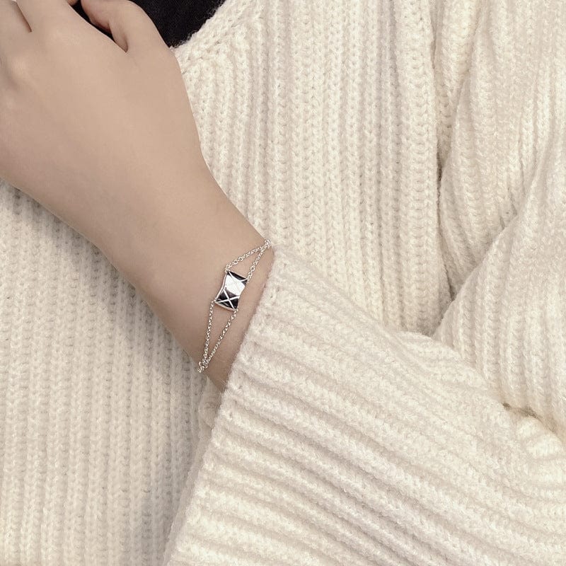 JuJumoose Sterling silver  Rhombus pattern bracelet