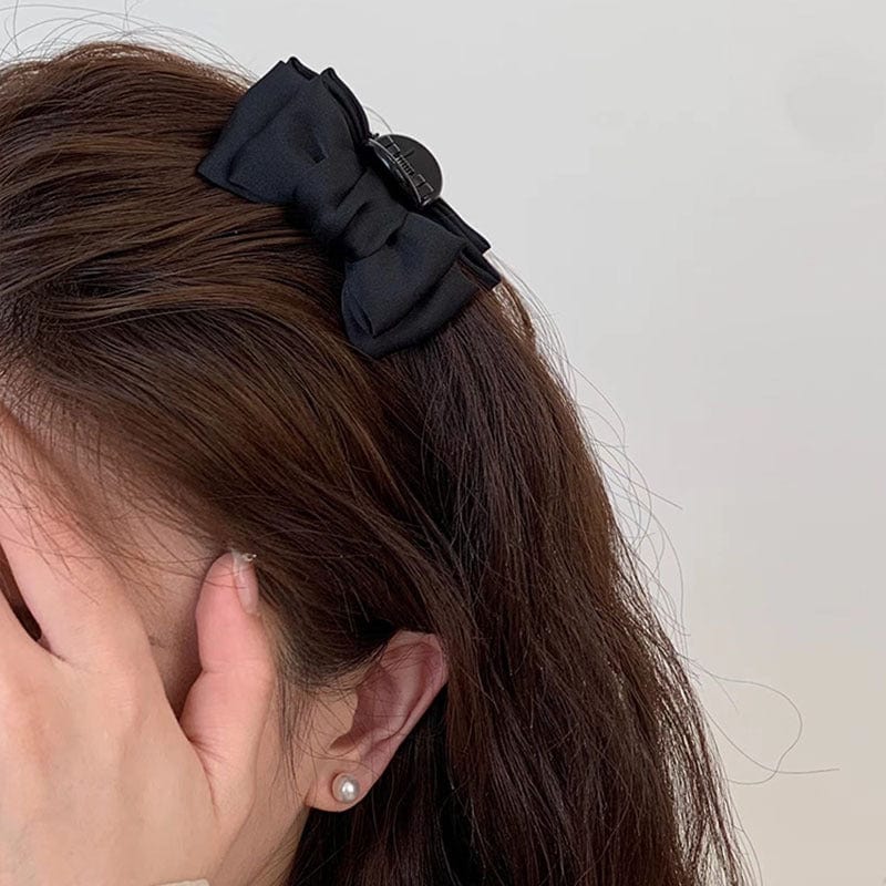 JuJumoose Pair of Black bow princess hair clip