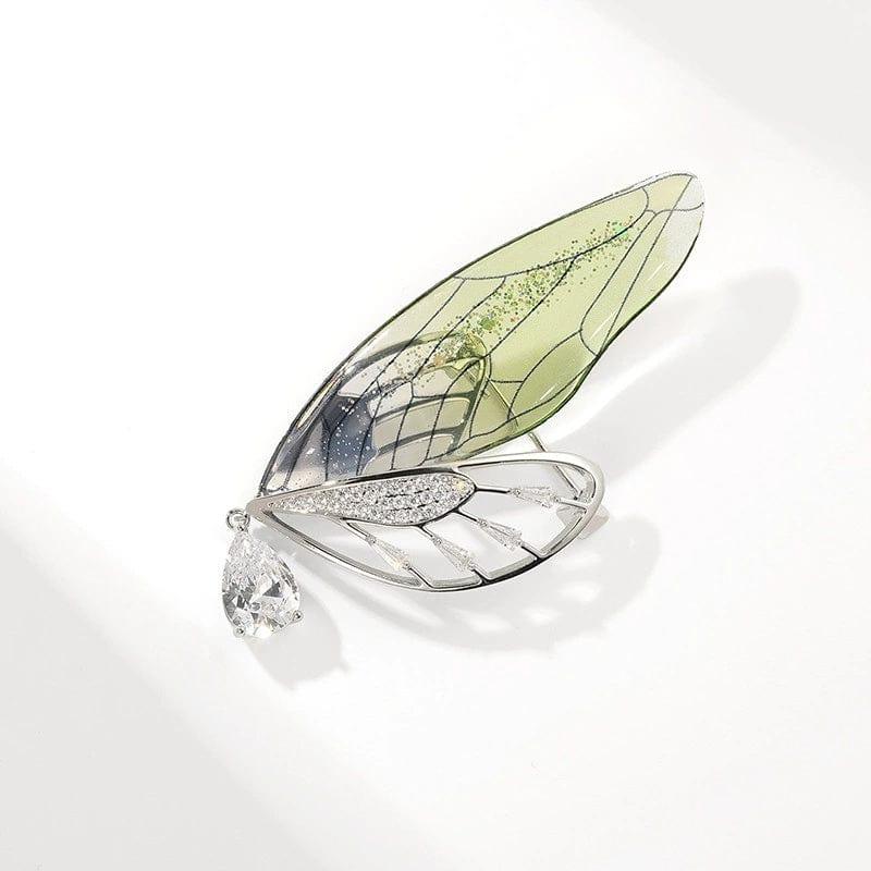 JuJumoose 14K Gold-plated Butterfly Wing Brooch