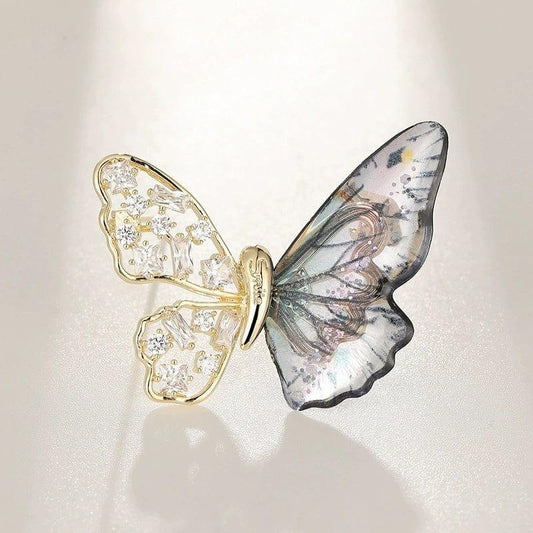 JuJumoose 14K Gold-plated Dreamy Delight Butterfly Brooch