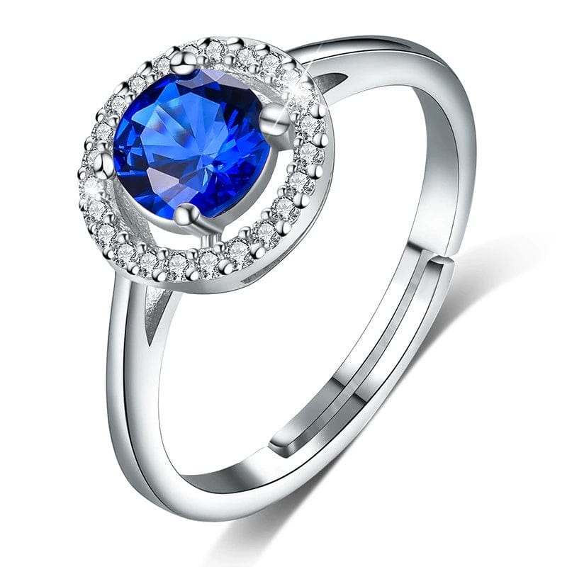 JuJumoose S925 Silver Gold-Plated Birthstone Ring