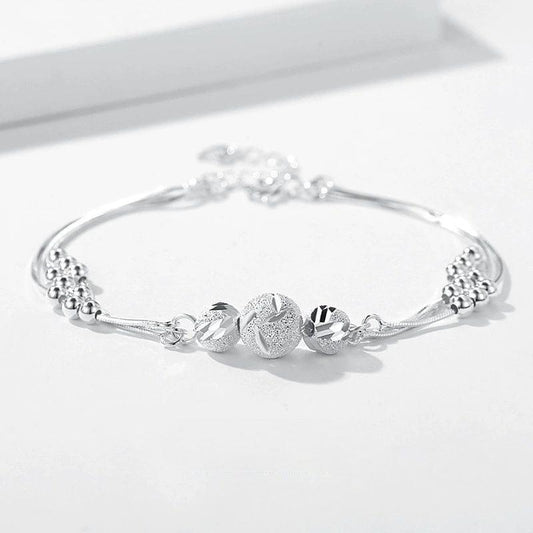 JuJumoose S999 Silver Elegant and Unique Bell Bracelet