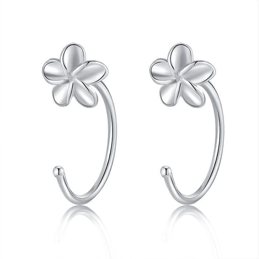 JuJumoose S999 Silver Loop Earrings