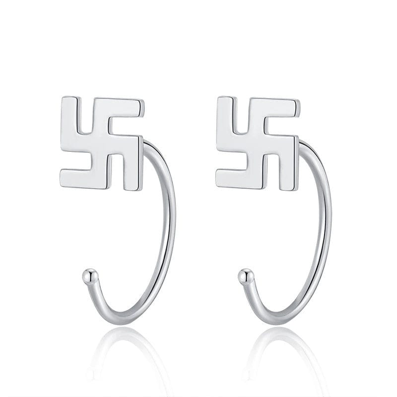 JuJumoose S999 Silver Loop Earrings