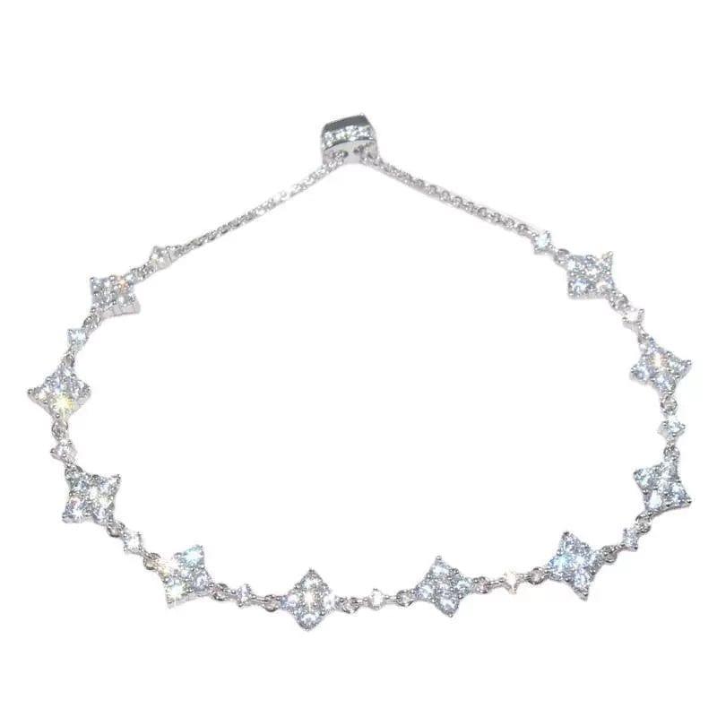 JuJumoose Silver Sparkling Crystal diamond Bracelet