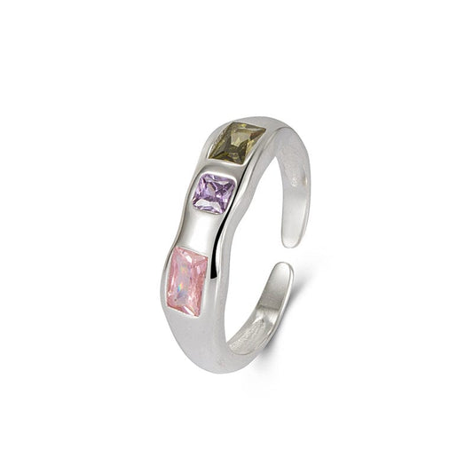 JuJumoose Sterling Silver Candy Gemstone Ring