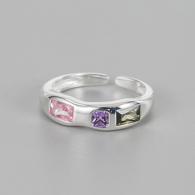 JuJumoose Sterling Silver Candy Gemstone Ring