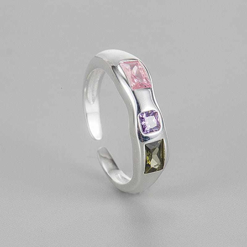 JuJumoose Sterling Silver Candy Gemstone Ring