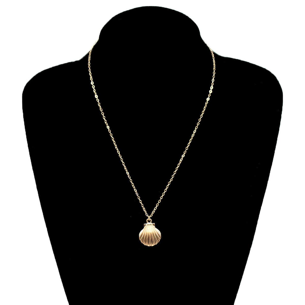 JuJumoose Geometric scallop necklace