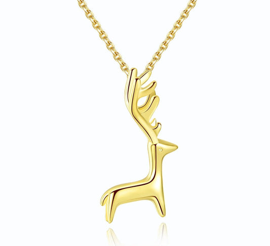 JuJumoose Silver fashionable deer necklace