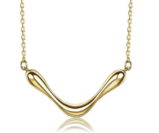 JuJumoose Sterling silver V-shaped necklace