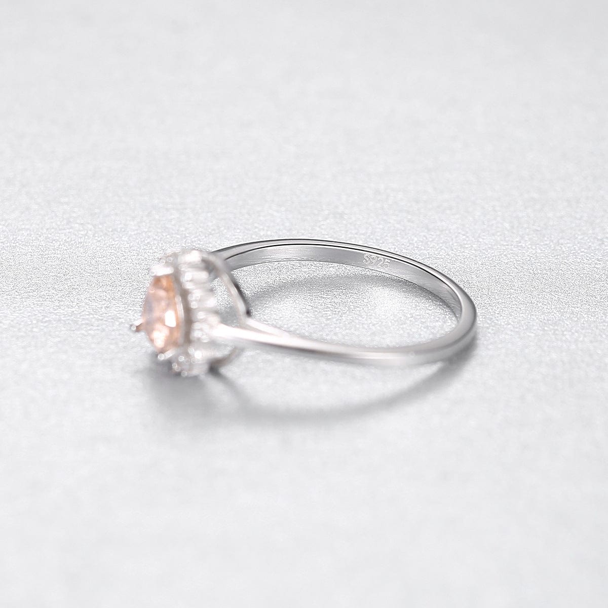 JuJumoose Silver love basket morganite gemstone ring