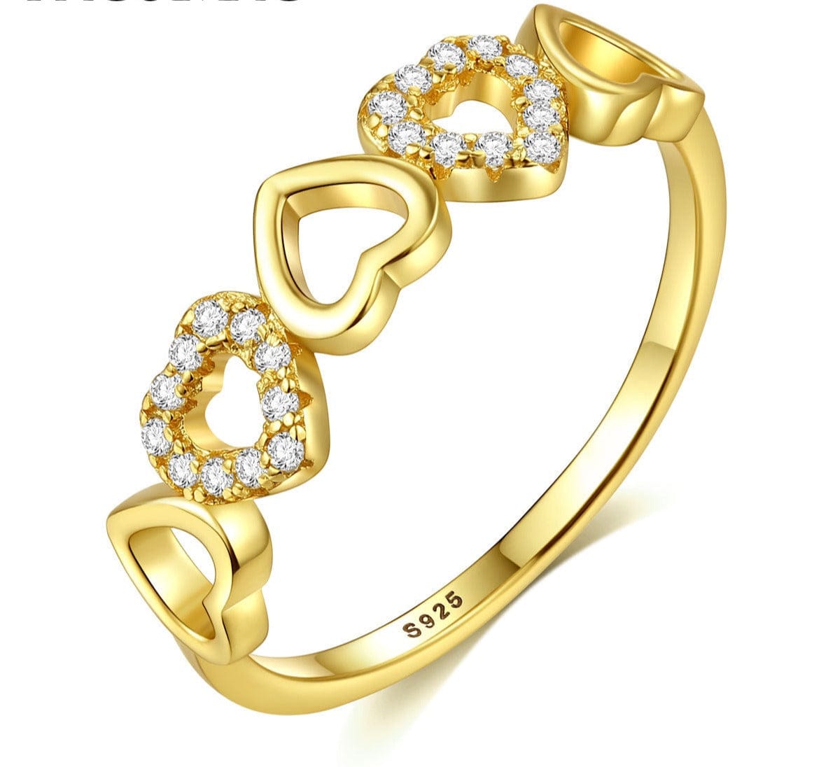 JuJumoose Siver zirconia Love Ring