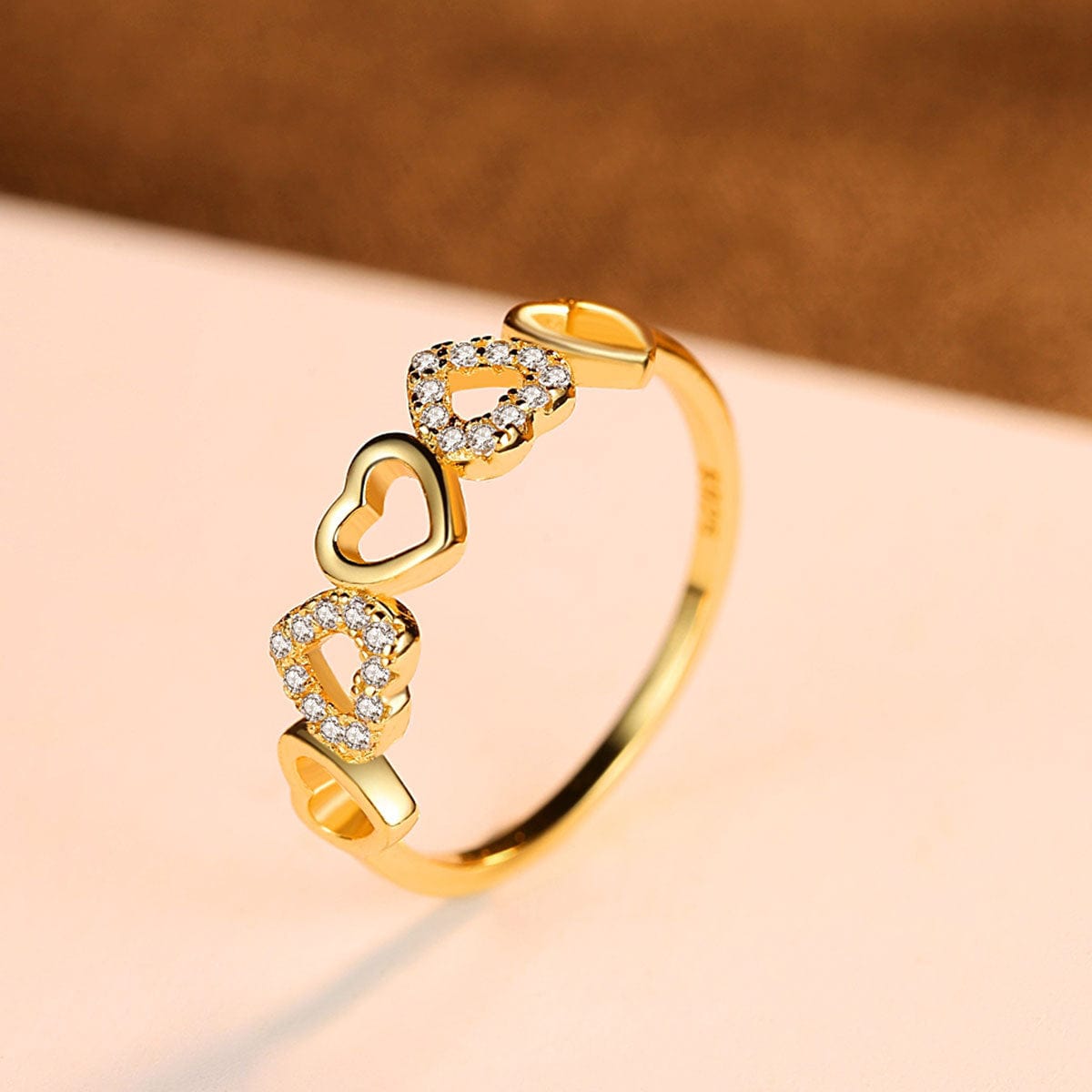 JuJumoose Siver zirconia Love Ring