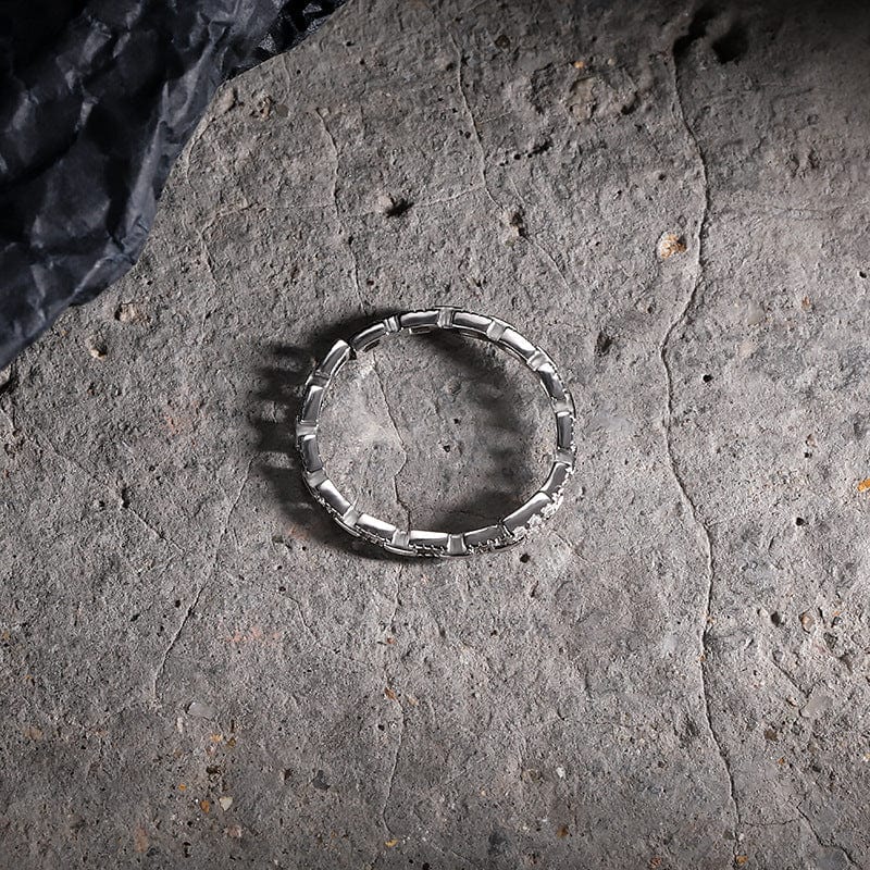 JuJumoose Sterling silver zircon arrow ring