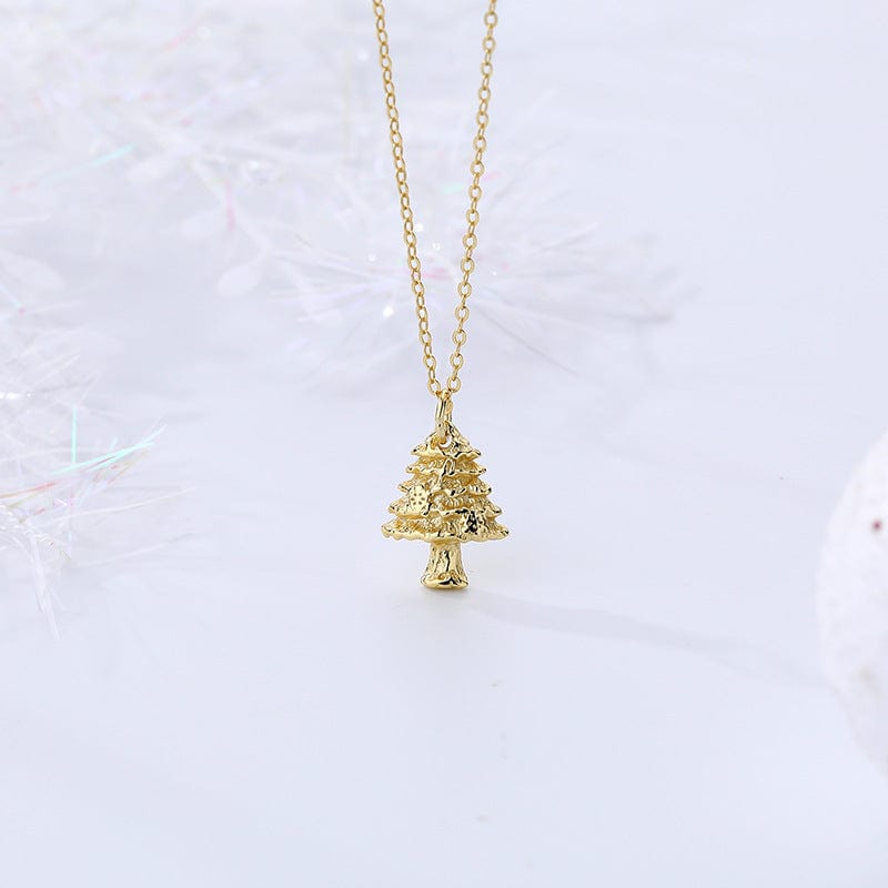 Aliprice Sterling silver Christmas tree necklace