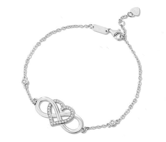 Aliprice Sterling silver forever love bracelet