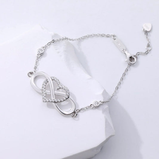 Aliprice Sterling silver forever love bracelet