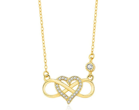 Aliprice Sterling silver forever love necklace