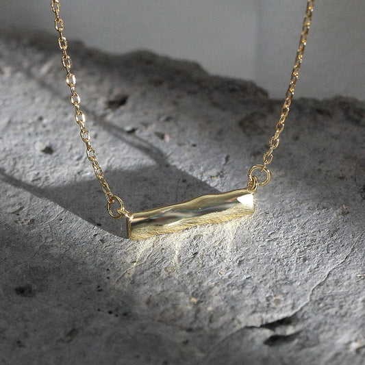 Aliprice Sterling silver golden clavicle chain