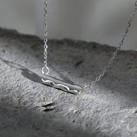 Aliprice Sterling silver golden clavicle chain