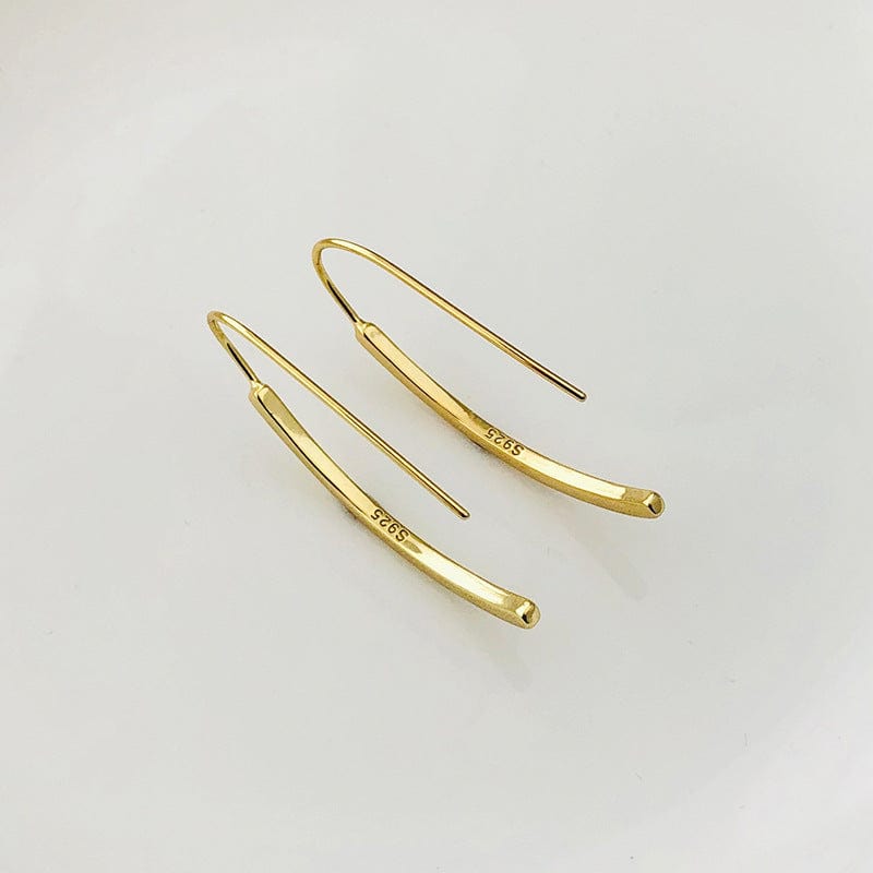 Aliprice Sterling silver simple line hoop earring