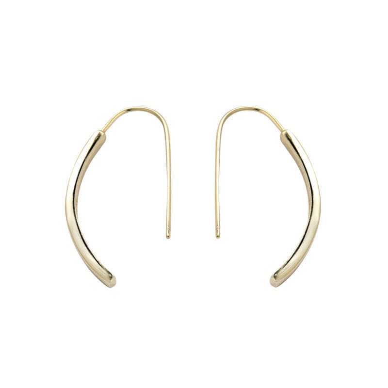 Aliprice Sterling silver simple line hoop earring