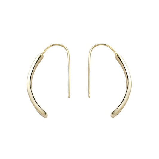 Aliprice Sterling silver simple line hoop earring