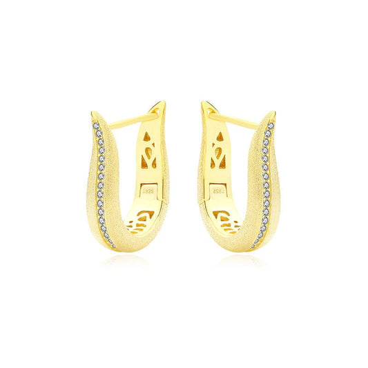 Aliprice Sterling silver U-shaped earring