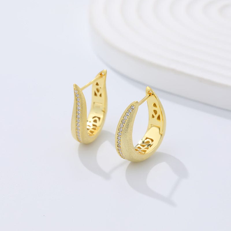 Aliprice Sterling silver U-shaped earring